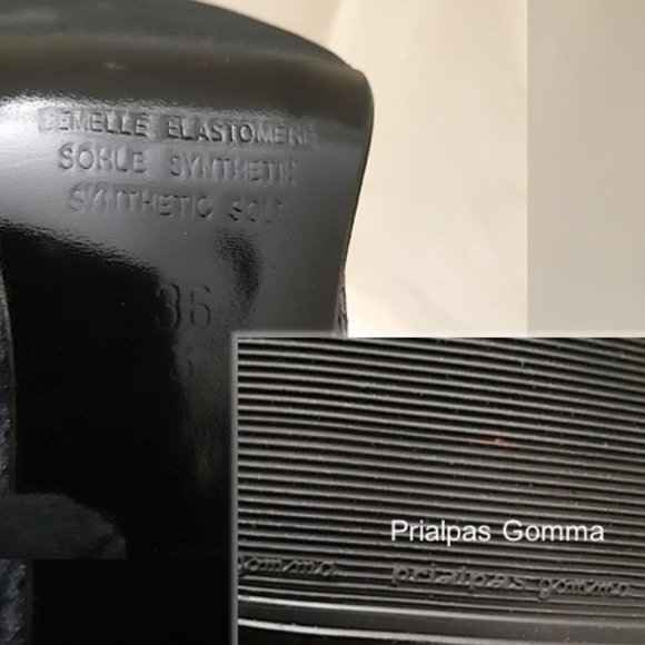 PRIALPAS GOMMA Stretchy Boots Brown Grey Snakeskin Leather Black Heeled Boots - Picture 8 of 10